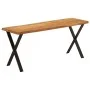 Banco con borde natural madera de acacia maciza 105 cm de vidaXL, Bancos - Ref: Foro24-372757, Precio: 84,74 €, Descuento: %