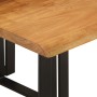 Set aus 3 stapelbaren Tischen mit natürlicher Kante aus massivem Akazienholz. von vidaXL, Seitentische - Ref: Foro24-372760, ...