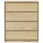 Cajonera SAUDA madera maciza de pino color roble 76,5x39x91 cm by vidaXL, Drawers - Ref: Foro24-377595, Price: 145,54 €, Disc...