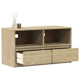 TV-Möbel SAUDA aus massiver Kiefer in Eichenfarbe, 99x43x55 cm. von vidaXL, TV-Möbel - Ref: Foro24-377597, Preis: 117,89 €, R...