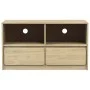 Mueble de TV SAUDA madera maciza pino color roble 99x43x55 cm by vidaXL, TV Furniture - Ref: Foro24-377597, Price: 118,23 €, ...