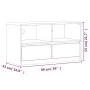 Mueble de TV SAUDA madera maciza pino color roble 99x43x55 cm by vidaXL, TV Furniture - Ref: Foro24-377597, Price: 118,23 €, ...