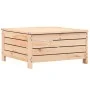 Gartenhocker mit massivem Kiefernholz und Kissen von vidaXL, Modulare Sofas für den Außenbereich - Ref: Foro24-844926, Preis:...