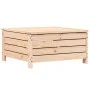 Gartenhocker mit massivem Kiefernholz und Kissen von vidaXL, Modulare Sofas für den Außenbereich - Ref: Foro24-844926, Preis:...