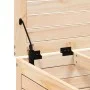 Gartenhocker mit massivem Kiefernholz und Kissen von vidaXL, Modulare Sofas für den Außenbereich - Ref: Foro24-844926, Preis:...