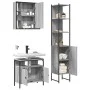 Set de muebles de baño 3 pzas madera contrachapada gris sonoma de vidaXL, Muebles de baño - Ref: Foro24-3214738, Precio: 198,...