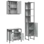 Set de muebles de baño 3 pzas madera contrachapada gris sonoma de vidaXL, Muebles de baño - Ref: Foro24-3214738, Precio: 198,...