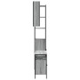 Set de muebles de baño 3 pzas madera contrachapada gris sonoma by vidaXL, Bathroom furniture - Ref: Foro24-3214738, Price: 20...