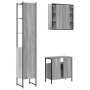 Set de muebles de baño 3 pzas madera contrachapada gris sonoma de vidaXL, Muebles de baño - Ref: Foro24-3214738, Precio: 198,...