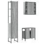 Set de muebles de baño 3 pzas madera contrachapada gris sonoma by vidaXL, Bathroom furniture - Ref: Foro24-3214738, Price: 20...