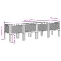 Jardinera con patas PP azul gris 160x40x42 cm by vidaXL, Pots and planters - Ref: Foro24-367901, Price: 104,05 €, Discount: %