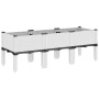 Blumenkasten mit weißen PP-Beinen 120x40x42 cm von vidaXL, Töpfe und Pflanzgefäße - Ref: Foro24-367899, Preis: 65,09 €, Rabat...
