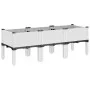 Jardinera con patas PP blanco 120x40x42 cm by vidaXL, Pots and planters - Ref: Foro24-367899, Price: 64,05 €, Discount: %