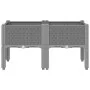 Jardinera con patas PP gris claro 80x40x42 cm by vidaXL, Pots and planters - Ref: Foro24-367892, Price: 59,98 €, Discount: %