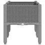 Jardinera con patas PP gris claro 80x40x42 cm by vidaXL, Pots and planters - Ref: Foro24-367892, Price: 59,98 €, Discount: %