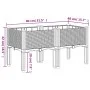 Jardinera con patas PP gris claro 80x40x42 cm by vidaXL, Pots and planters - Ref: Foro24-367892, Price: 59,98 €, Discount: %