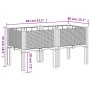 Pflanzgefäß mit hellgrauen PP-Beinen 80x40x42 cm von vidaXL, Töpfe und Pflanzgefäße - Ref: Foro24-367892, Preis: 63,72 €, Rab...