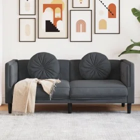 Sofá con cojines 2 plazas terciopelo gris oscuro by vidaXL, Sofas - Ref: Foro24-372633, Price: 195,21 €, Discount: %