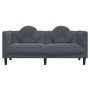 Zweiplätziges Sofa mit dunkelgrauen Samtkissen. von vidaXL, Sofas - Ref: Foro24-372633, Preis: 198,17 €, Rabatt: %