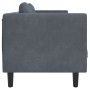Zweiplätziges Sofa mit dunkelgrauen Samtkissen. von vidaXL, Sofas - Ref: Foro24-372633, Preis: 198,17 €, Rabatt: %