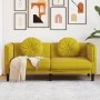 Zweisitzer-Sofa mit gelben Samtkissen. von vidaXL, Sofas - Ref: Foro24-372638, Preis: 239,45 €, Rabatt: %