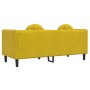 Sofá con cojines 2 plazas terciopelo amarillo de vidaXL, Sofás - Ref: Foro24-372638, Precio: 243,08 €, Descuento: %