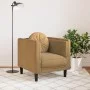 Sessel mit braunem Wildlederimitat-Kissen. von vidaXL, Sofas - Ref: Foro24-372631, Preis: 176,84 €, Rabatt: %