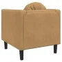 Sessel mit braunem Wildlederimitat-Kissen. von vidaXL, Sofas - Ref: Foro24-372631, Preis: 176,84 €, Rabatt: %
