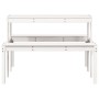 Picknicktisch aus massivem weißem Kiefernholz 110x134x75 cm von vidaXL, Gartentische - Ref: Foro24-832558, Preis: 103,19 €, R...