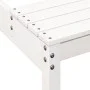 Picknicktisch aus massivem weißem Kiefernholz 110x134x75 cm von vidaXL, Gartentische - Ref: Foro24-832558, Preis: 102,23 €, R...