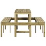 Picknicktisch aus imprägniertem Kiefernholz 160x134x75 cm von vidaXL, Gartentische - Ref: Foro24-832566, Preis: 163,13 €, Rab...