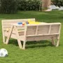 Mesa de pícnic para niños madera maciza de pino 88x122x58 cm de vidaXL, Mesas de jardín - Ref: Foro24-832601, Precio: 105,58 ...