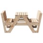 Massivholz-Picknicktisch für Kinder aus Kiefer 88x122x58 cm von vidaXL, Gartentische - Ref: Foro24-832601, Preis: 125,46 €, R...