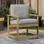 Silla de jardín madera de pino impregnada 62x56x77 cm de vidaXL, Sofás modulares de exterior - Ref: Foro24-832629, Precio: 66...