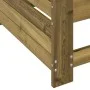 Sofá de jardín con reposabrazo mesa auxiliar madera impregnada by vidaXL, Modular outdoor sofas - Ref: Foro24-844882, Price: ...