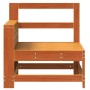 Gartensofa mit Armlehne und Beistelltisch aus braunem Kiefernholz. von vidaXL, Modulare Sofas für den Außenbereich - Ref: For...