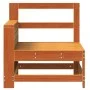 Gartensofa mit Armlehne und Beistelltisch aus braunem Kiefernholz. von vidaXL, Modulare Sofas für den Außenbereich - Ref: For...