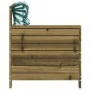 Sofá de jardín con reposabrazos y cojín madera pino impregnada by vidaXL, Modular outdoor sofas - Ref: Foro24-844924, Price: ...