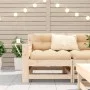 Sofá de jardín con reposabrazos y cojín madera maciza de pino by vidaXL, Modular outdoor sofas - Ref: Foro24-844913, Price: 8...