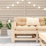 Sofá de jardín con reposabrazos y cojín madera maciza de pino by vidaXL, Modular outdoor sofas - Ref: Foro24-844913, Price: 8...