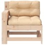 Sofá de jardín con reposabrazos y cojín madera maciza de pino by vidaXL, Modular outdoor sofas - Ref: Foro24-844913, Price: 8...