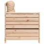 Sofá de jardín con reposabrazos y cojín madera maciza de pino by vidaXL, Modular outdoor sofas - Ref: Foro24-844913, Price: 8...