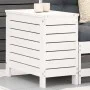 Gartenhocker aus massivem weißem Kiefernholz 62x31,5x52 cm von vidaXL, Modulare Sofas für den Außenbereich - Ref: Foro24-8448...