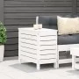 Gartenhocker aus massivem weißem Kiefernholz 62x31,5x52 cm von vidaXL, Modulare Sofas für den Außenbereich - Ref: Foro24-8448...