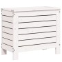 Taburete de jardín madera maciza de pino blanco 62x31,5x52 cm by vidaXL, Modular outdoor sofas - Ref: Foro24-844889, Price: 6...
