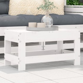 Taburete de jardín madera maciza de pino blanco 62x30x32 cm by vidaXL, Modular outdoor sofas - Ref: Foro24-844894, Price: 38,...