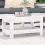 Gartenhocker aus massivem weißem Kiefernholz 62x30x32 cm von vidaXL, Modulare Sofas für den Außenbereich - Ref: Foro24-844894...