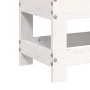 Taburete de jardín madera maciza de pino blanco 62x30x32 cm de vidaXL, Sofás modulares de exterior - Ref: Foro24-844894, Prec...