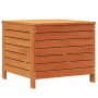 Gartenhocker aus Kiefernholz, braun gewachst, 62x63,5x53,5 cm. von vidaXL, Modulare Sofas für den Außenbereich - Ref: Foro24-...