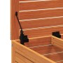 Gartenhocker aus Kiefernholz, braun gewachst, 62x63,5x53,5 cm. von vidaXL, Modulare Sofas für den Außenbereich - Ref: Foro24-...